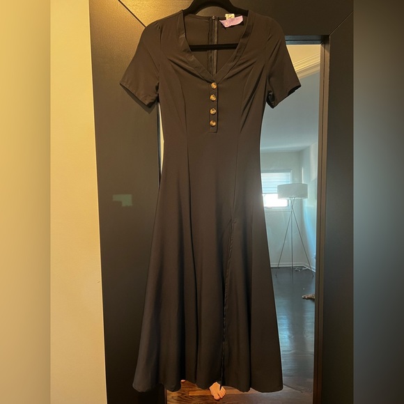 Black Midi Dress - Picture 7 of 7